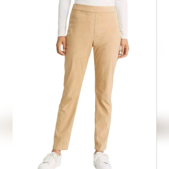 Tommy Bahama Salina Sands Womens Matchstick Pants Sz 8 Faux Suede - Picture 12 of 12